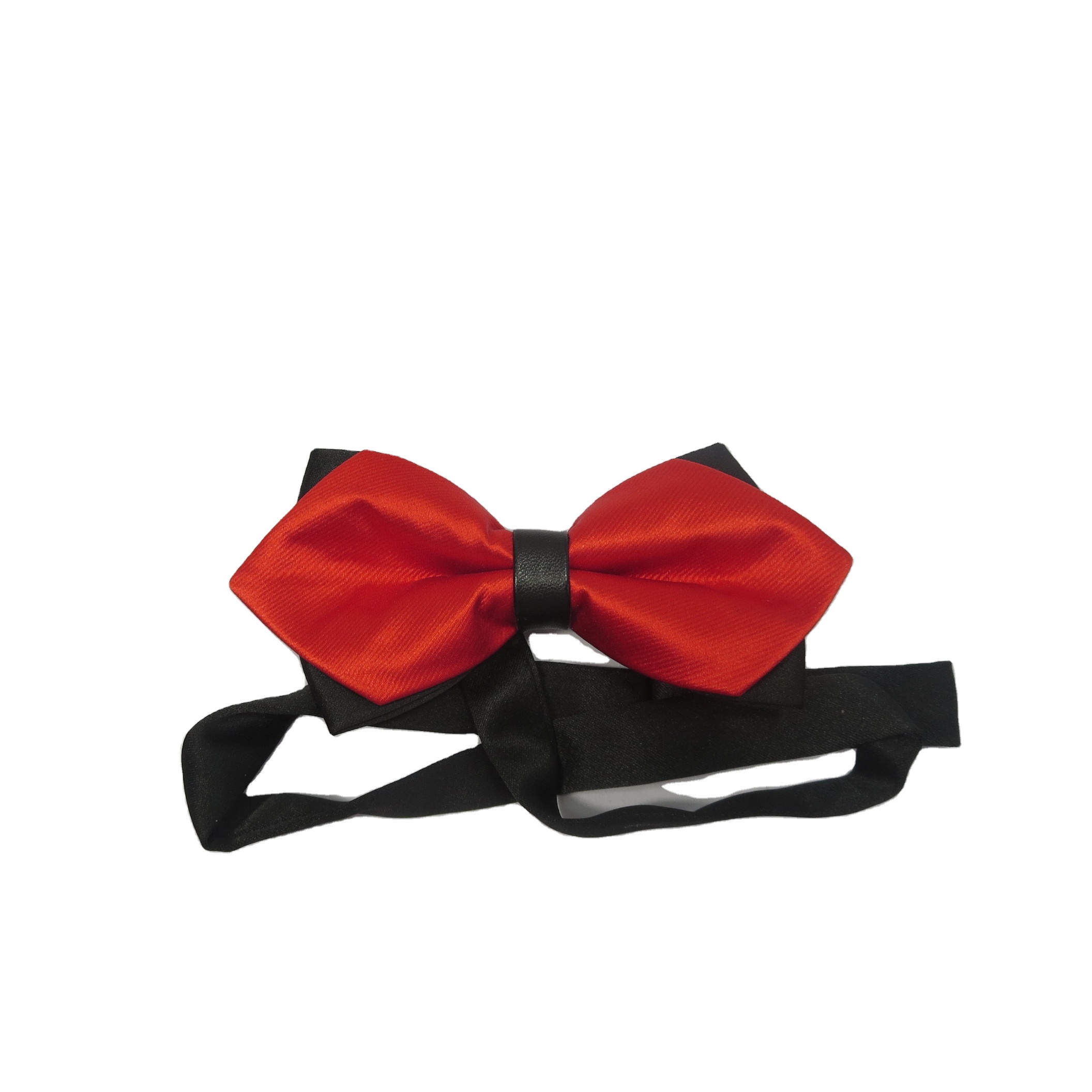 Custom Made Polyester Woven Logo Bow Ties Mens Bowties