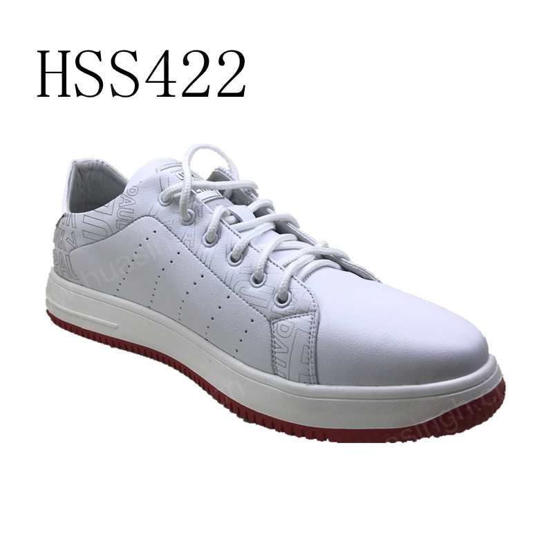 TX Flats stylish pure white comfortable sports shoes anti-slip college style skateboard shoes HSS422