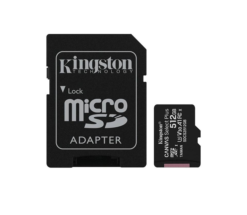 Оригинальная новая карта micro SD Kingst0n SDCS2/512 ГБ Canvas Select Plus