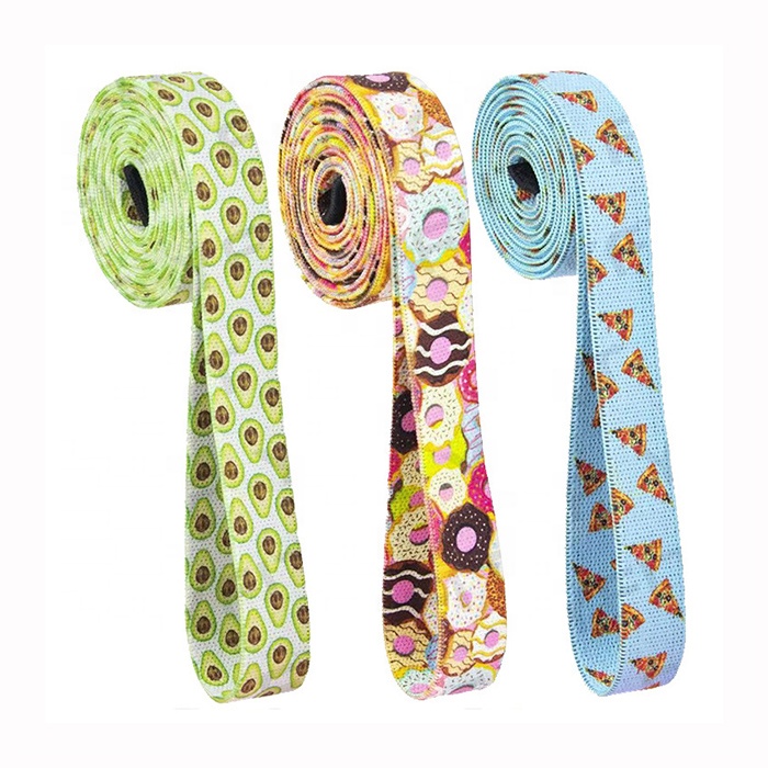 Custom Design Fabric Pull Up Assist Bands Long Resistance Bands Set For Building Body