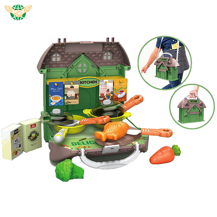 Customizable Wooden Toy Kitchen Villa Set for Kids