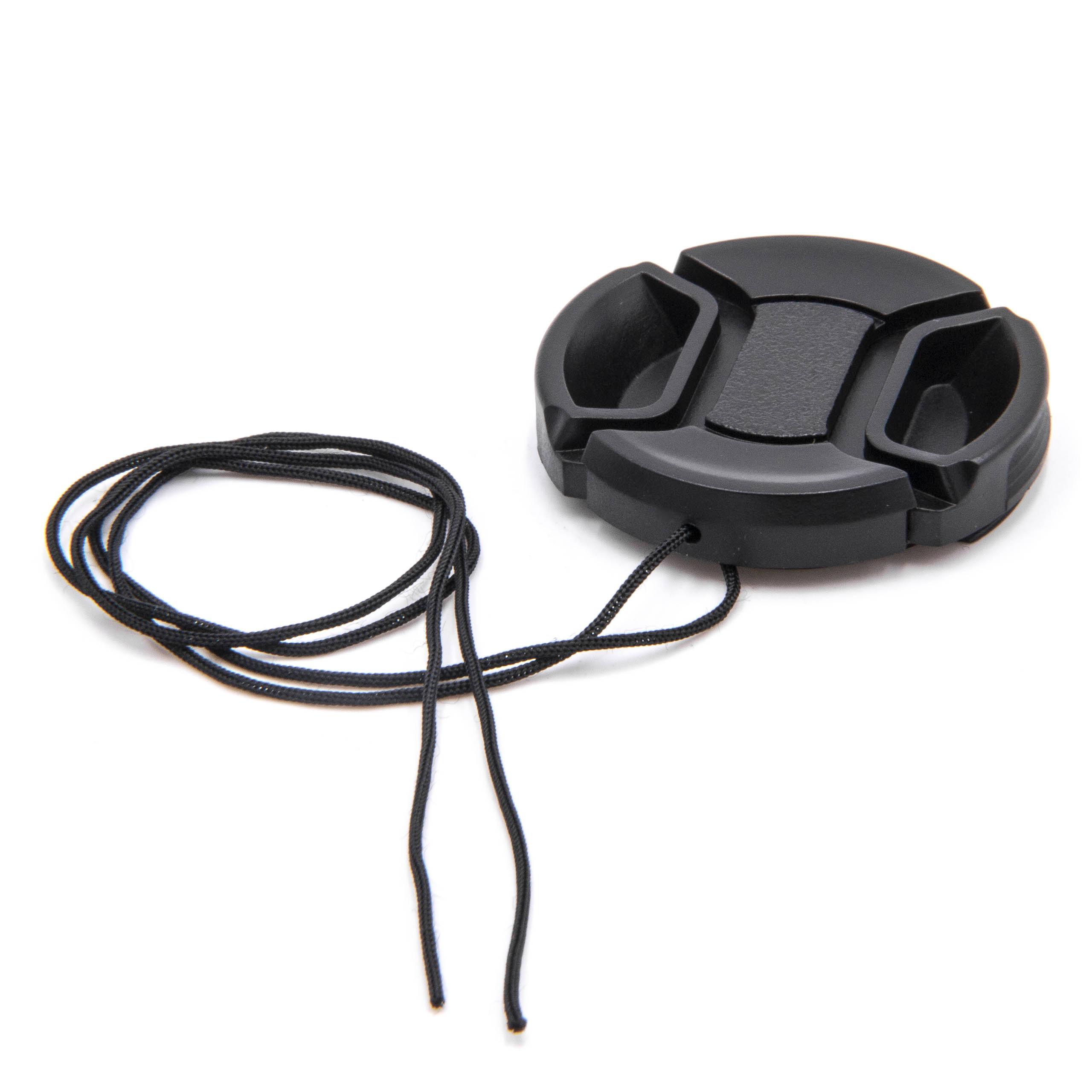 37mm Front Lens Centre Center Pinch Snap-On Hood Cap Cover For DSLR SLR Cameras