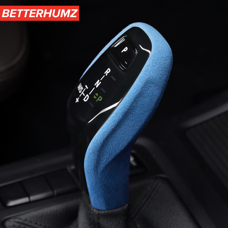 Betterhumz крышка ручки переключения передач для алькантары кожаная обмотка внутренняя отделка наклейка для BMW F48 F49 F52 X1 2020 аксессуары