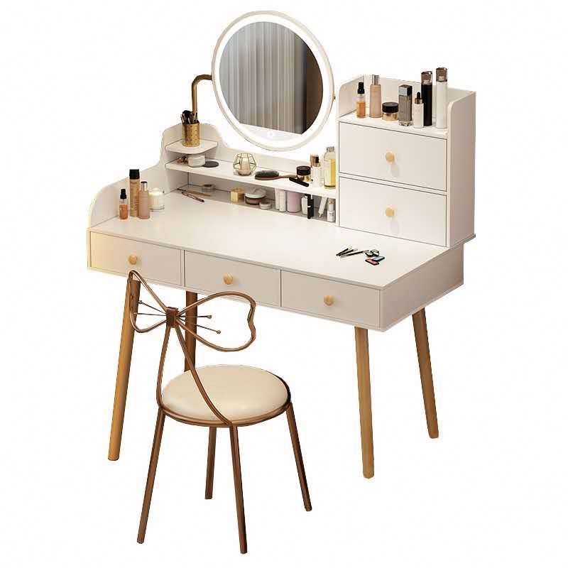 Simple dresser storage cabinet integrated small makeup desk