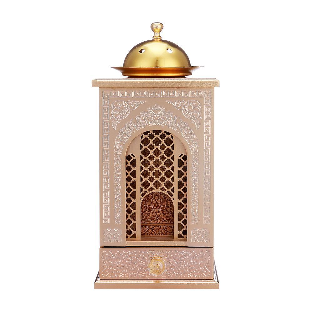 Ramadan Incense Burner Middle East Arab Decorative Crafts Aromatherapy Wooden Desktop Living Room Decoration