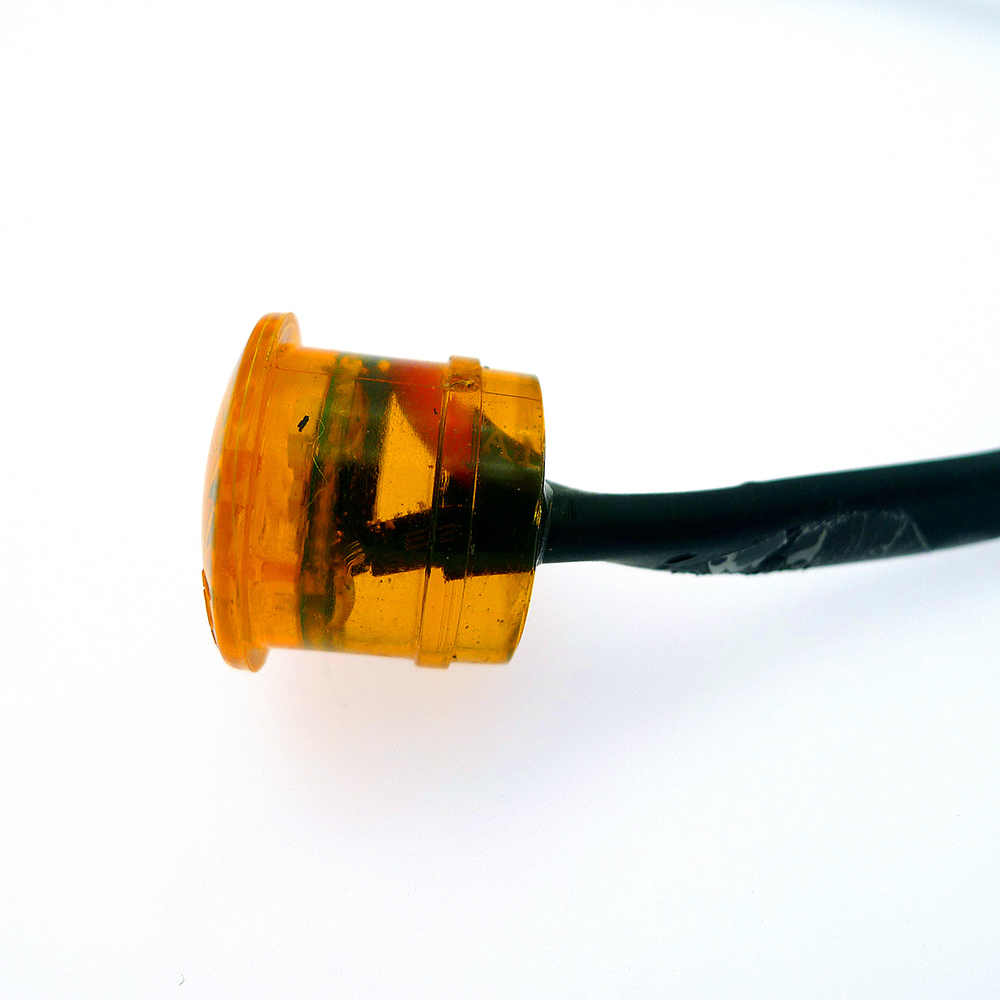 12v/24 Вт водостойкый led высокая яркость 3/4 дюймов Мини Круглый прозрачный желтый красный luz de просвет led боковой габаритный фонарь указателя поворота