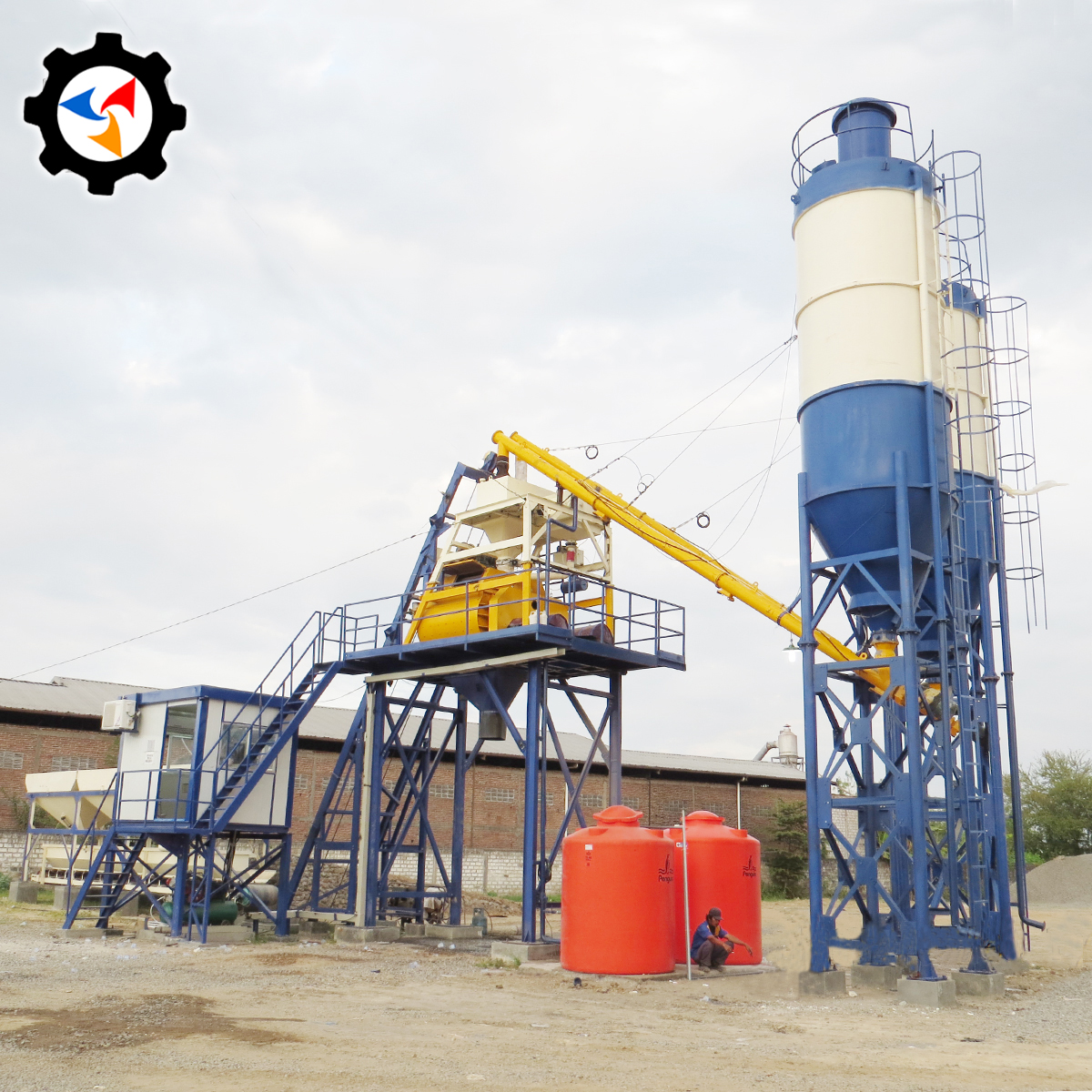 Портативная бетоносмесительная установка Readymix/50 м3/ч, переносная бетоносмесительная установка