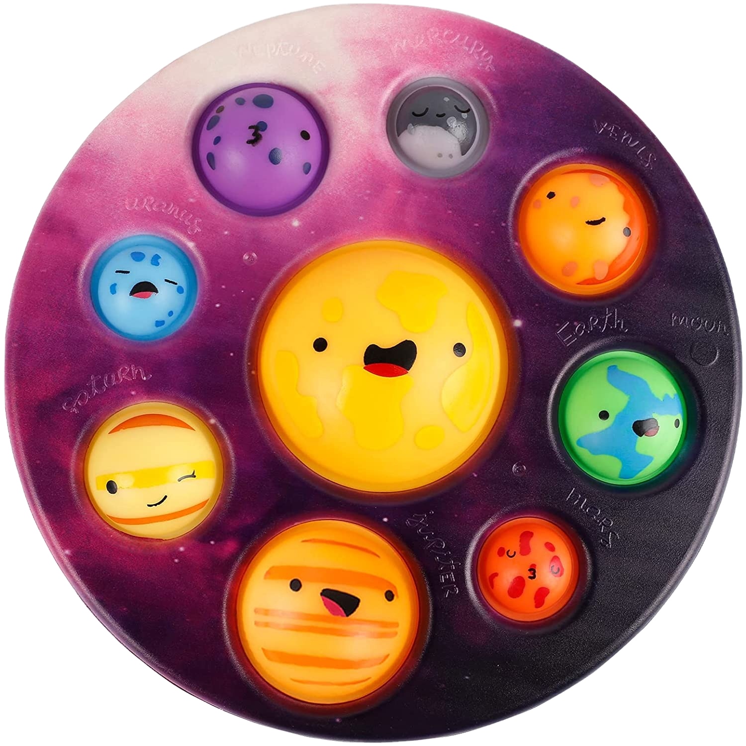 Simple Popper Fidget Bubble Toys Planet Fidget Digit Toys Sensory Anxiety Relief Silicone Pressure Stress Toys