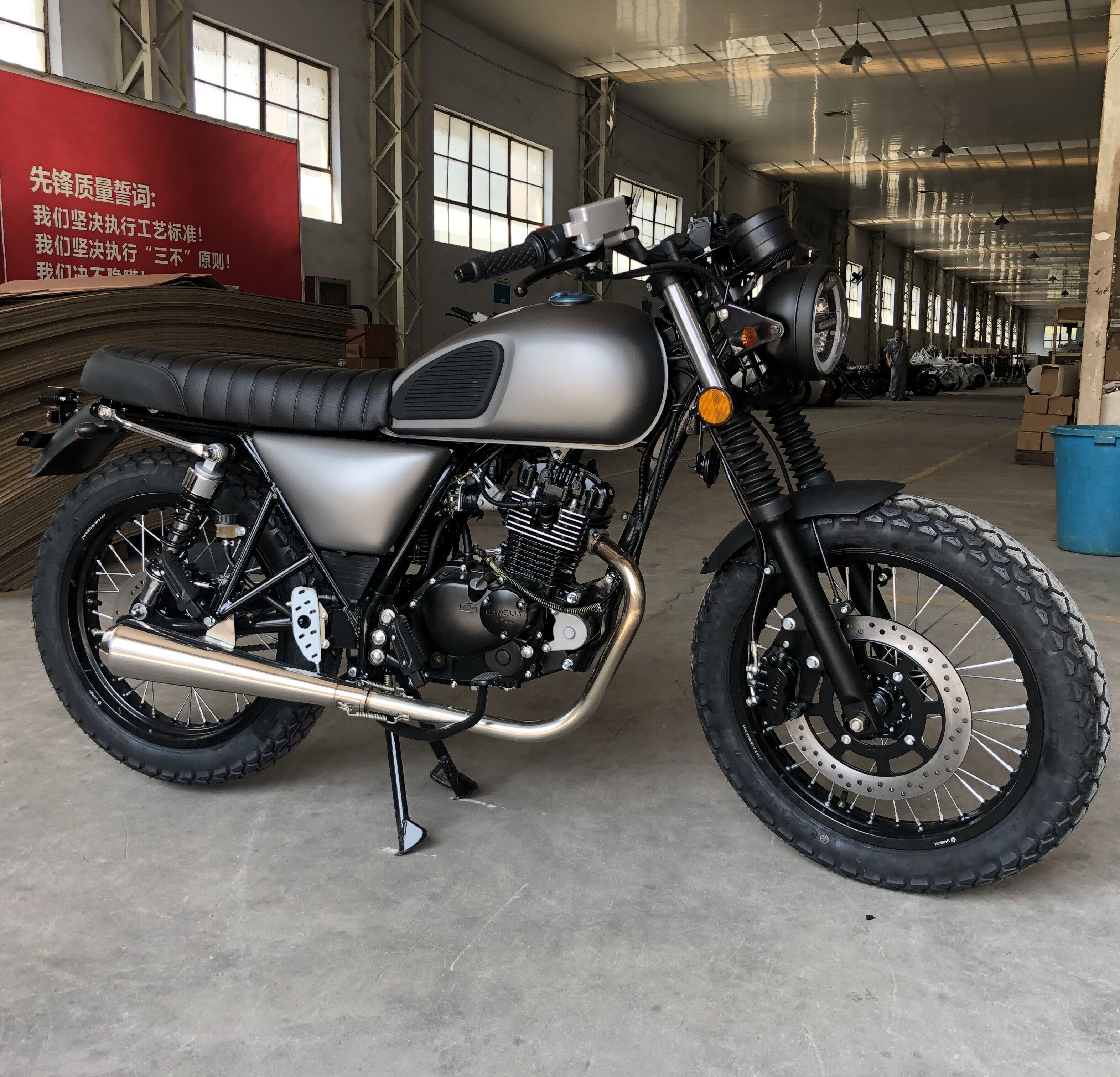 Классический мотоцикл в стиле ретро EURO 4, GS125 EFI мотор, cafe racer
