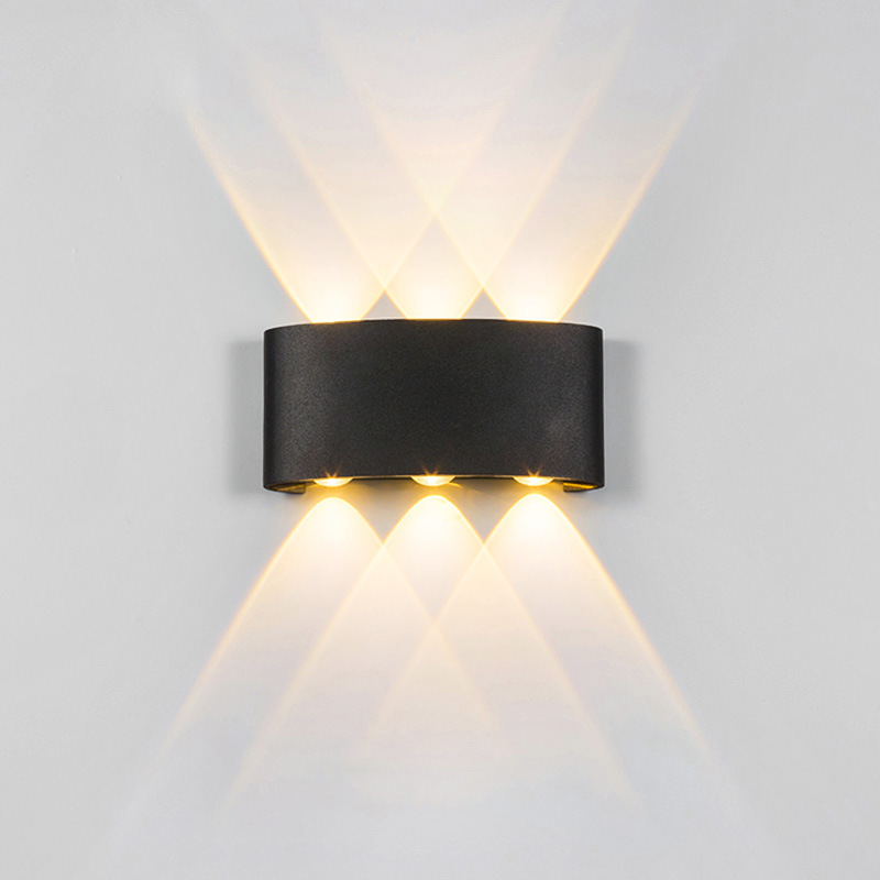 Led Wall Light Indoor Aluminium Decoration Interior Lighting Up and Down Waterproof Outdoor Garden Wall Lamp