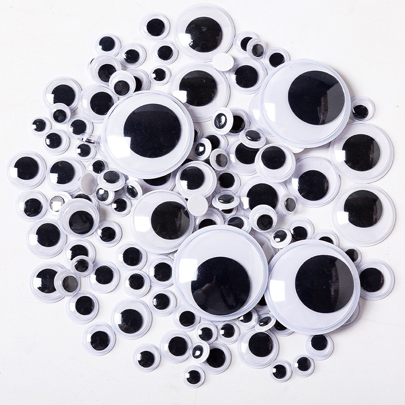 Лидер продаж, самоклеящиеся пластиковые движущиеся глаза Googly Eyes для куклы 4 мм-180 мм