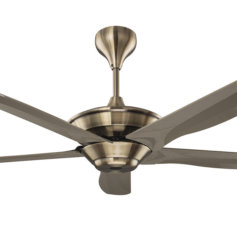 Metal solid wood blade all copper wire mute motor remote control DC Led modern ceiling fan lamp