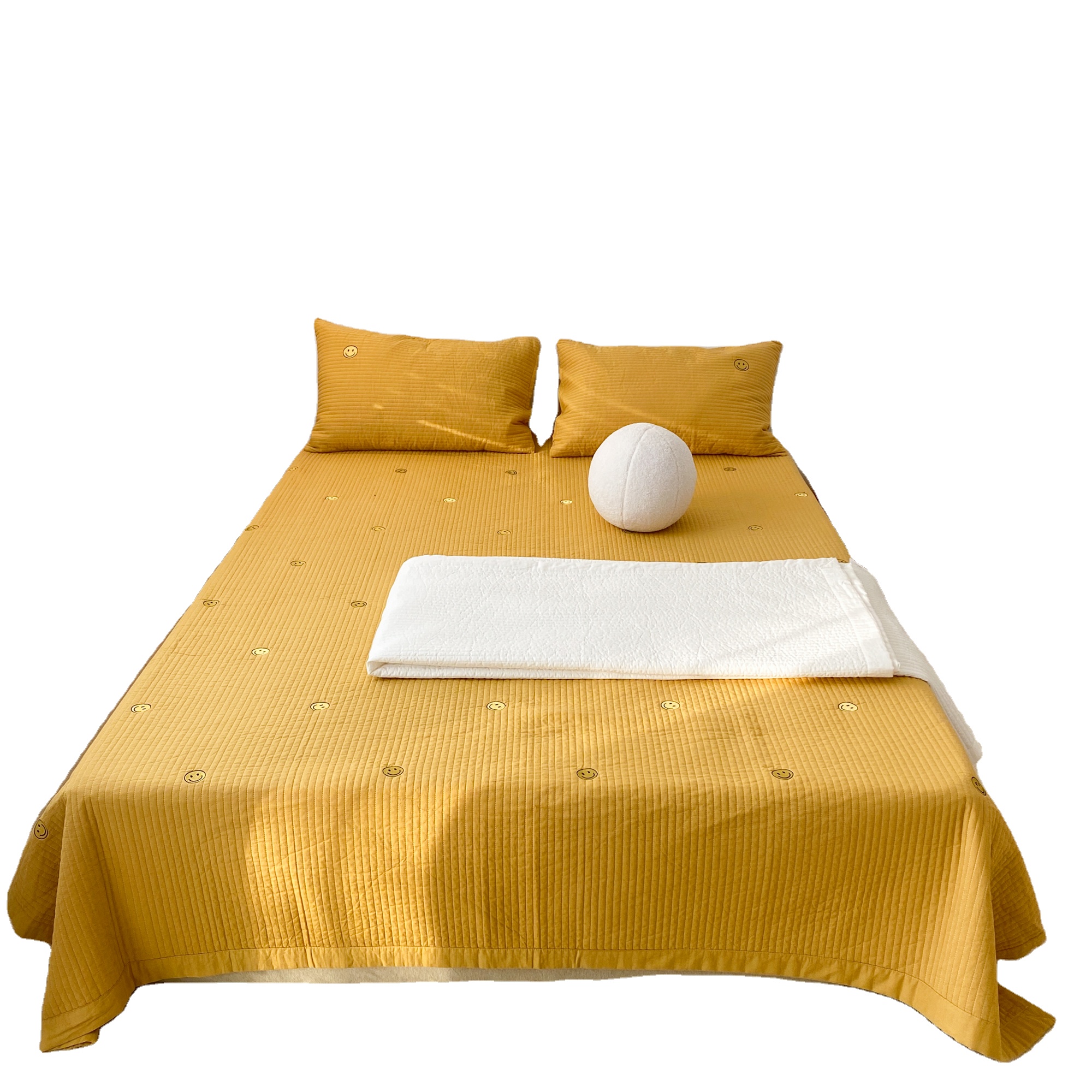 Cotton embroidered posh bed covers queen size