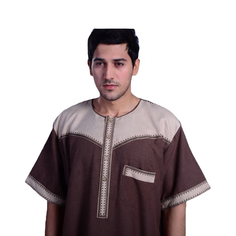 Новый стиль qamis daffah с длинным рукавом, исламский daffah thobe, новый дизайн для мужчин thobe