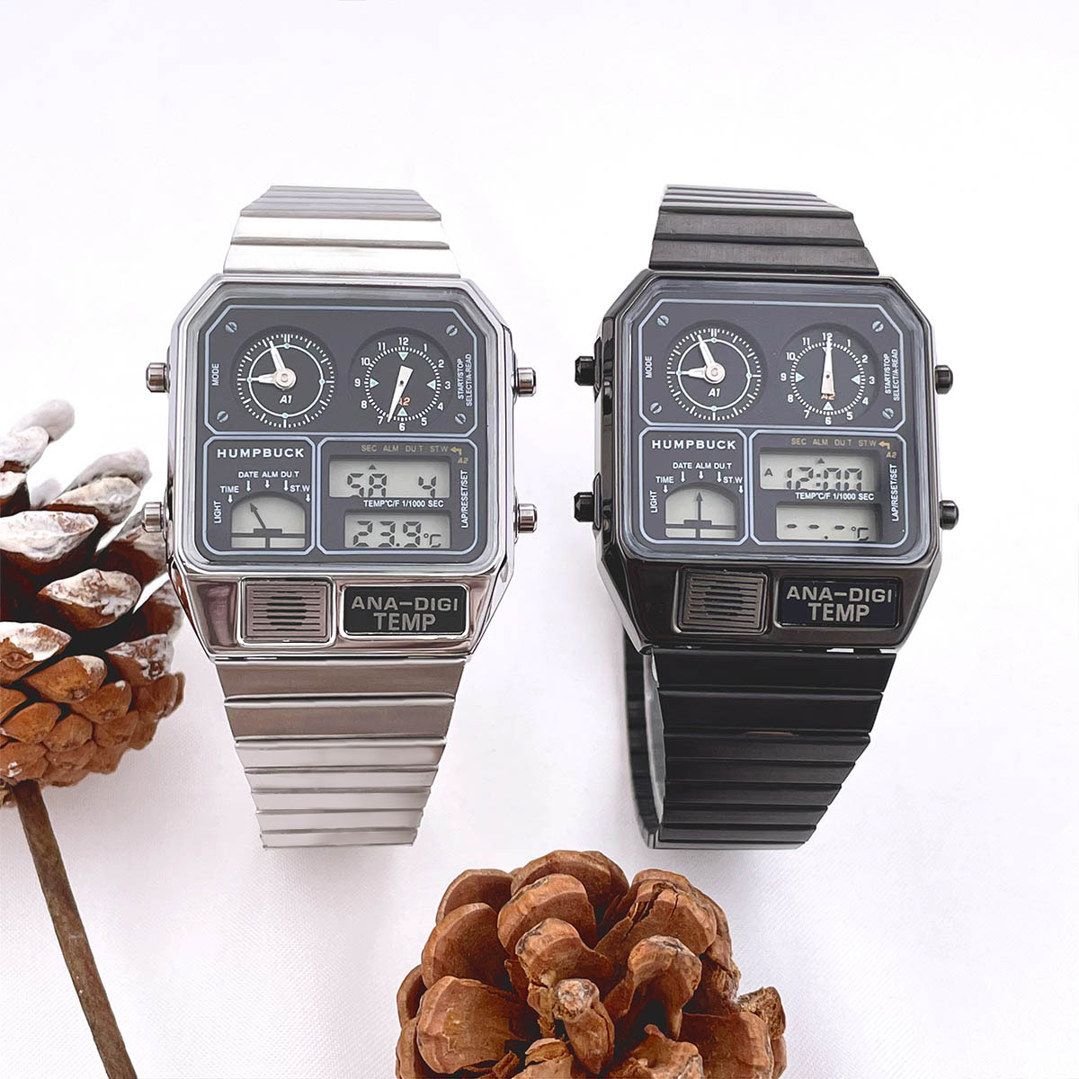 Luxury Oulm Watches Men Relogio Masculino Sport Quartz Analog Digital Watch