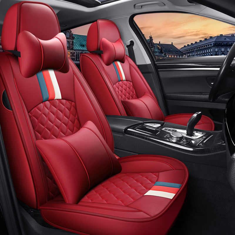 Car Seats Cover Suitable For Dodge Ram Front And Rear Full Coverage Car Seat Cover Pickup Truck Leather Car Seat Cover Full Set