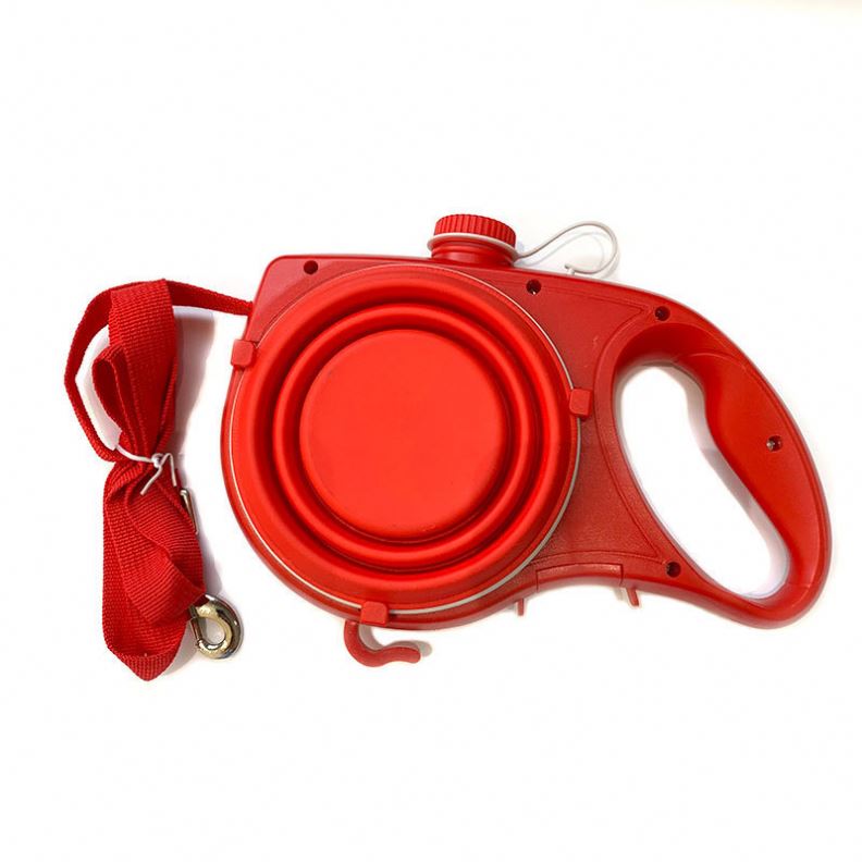 Running Leash For Pets Elastic Dog Leash Rope Built In Foldable Cups And Water Bottle