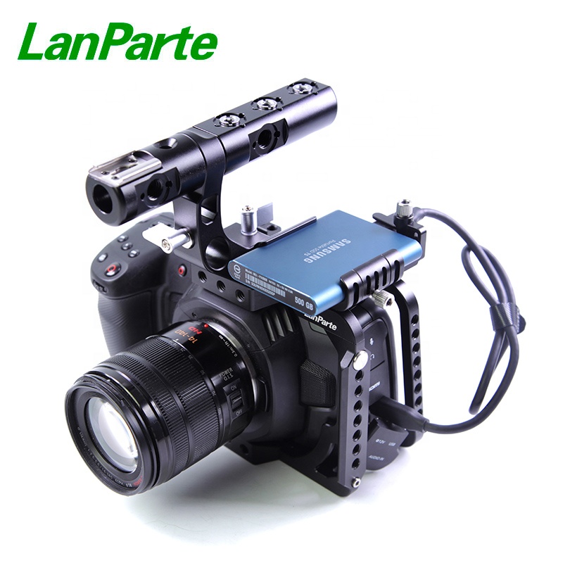 LanParte Camera Half Cage с держателем SSD T5 для BMPCC 4K