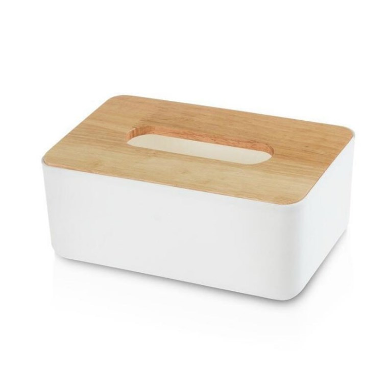 Custom Wooden Tissue Box Multifunctional Plastic Toilet Paper Napkins Box Dispenser