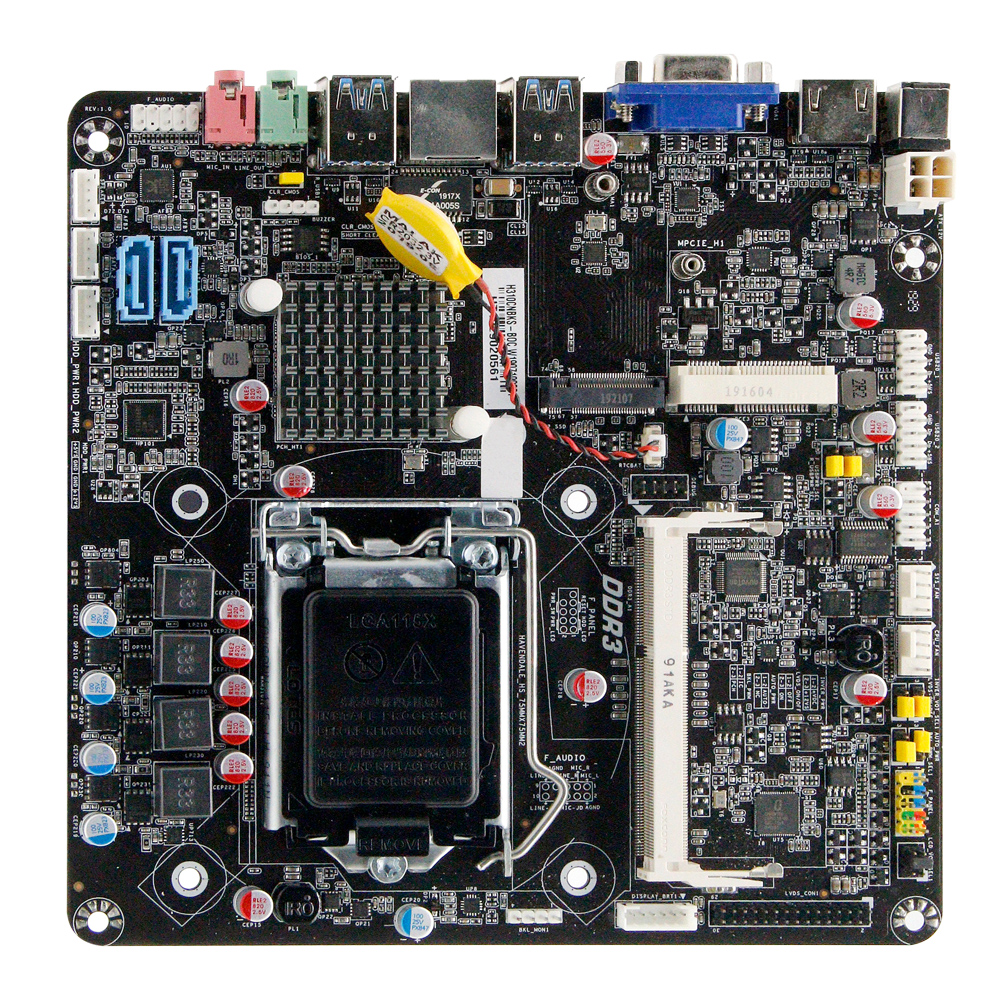 Материнская плата Mini ITX H310 ,17*17 см для пк и пк все в одном