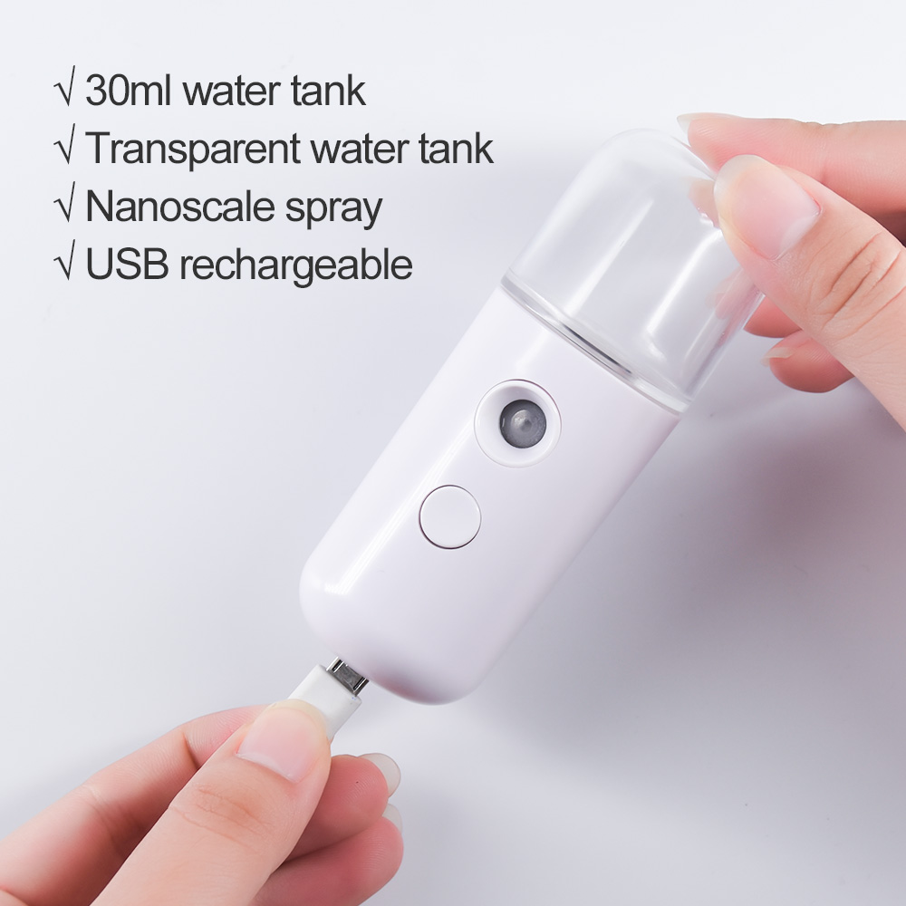 handheld salon spa handy portable mini nano skin face steam spray mist nano ionic facial steamer