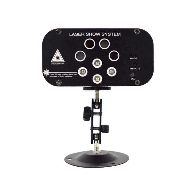 YSH 2019 8 holes 128 patterns laser disco light led dj party lights for stage decoration projector lighting effect