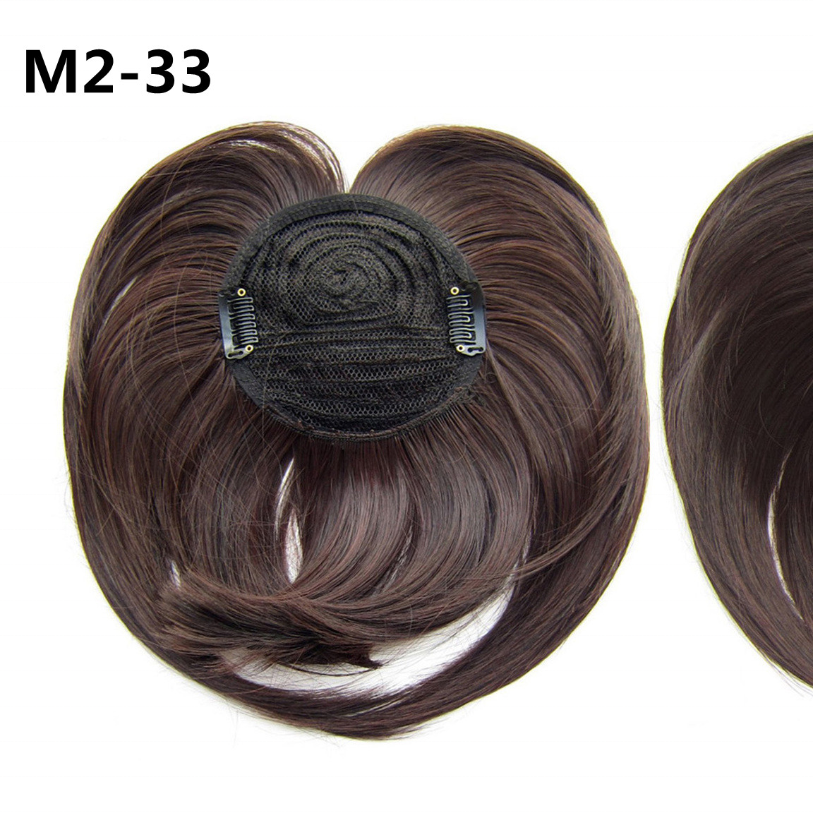 BQ Wholesale Center Topper Bangs Peach Heart Bangs High Temperature Silk Synthetic Hair Bulk Wigs