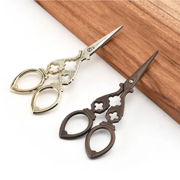 2pcs lot Medium gourd embroidery scissors all stainless steel DIY hand Europe scissors