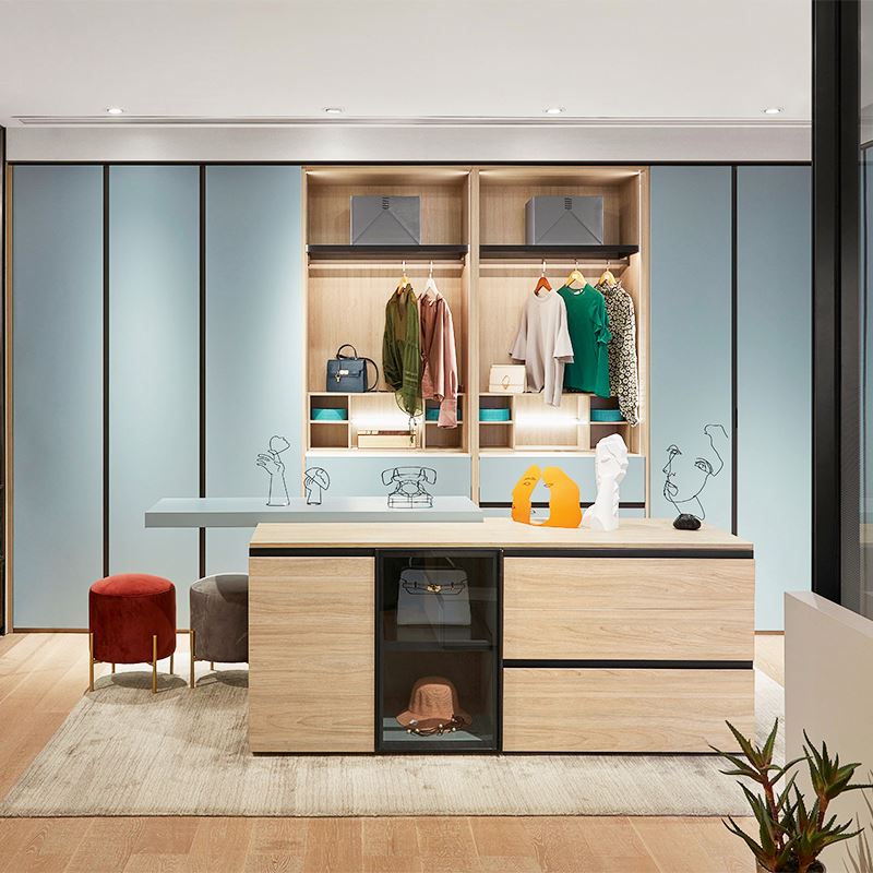 Luxury Closet Makeup Malaysia Mango Wardrobes Matt Board Fiber Coated Furniture Paint Mdf Designs Wardrobe