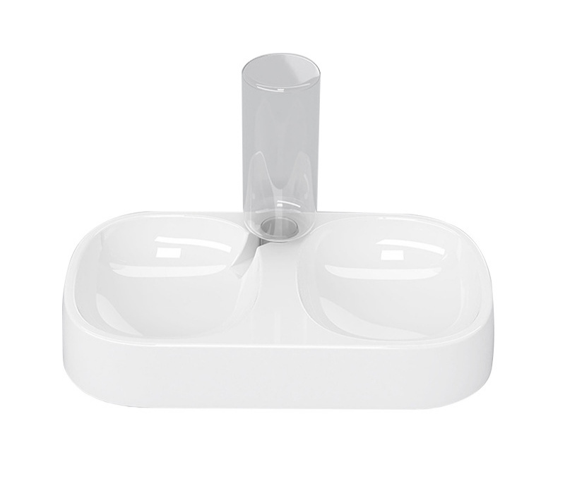 Best Selling Pet Feeder Double Bowls Cat Dog Food Drinking Water Dispenser Large Capacity Automatic Pet Water Feeder