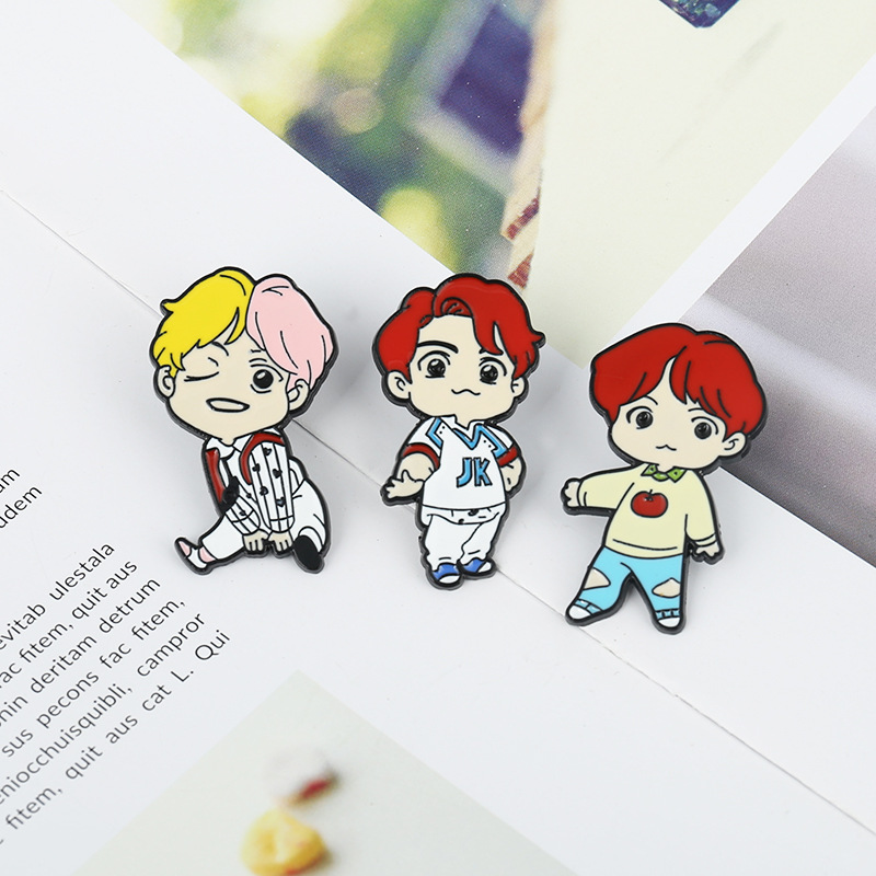 Качественная эмалированная булавка BT21 BTS