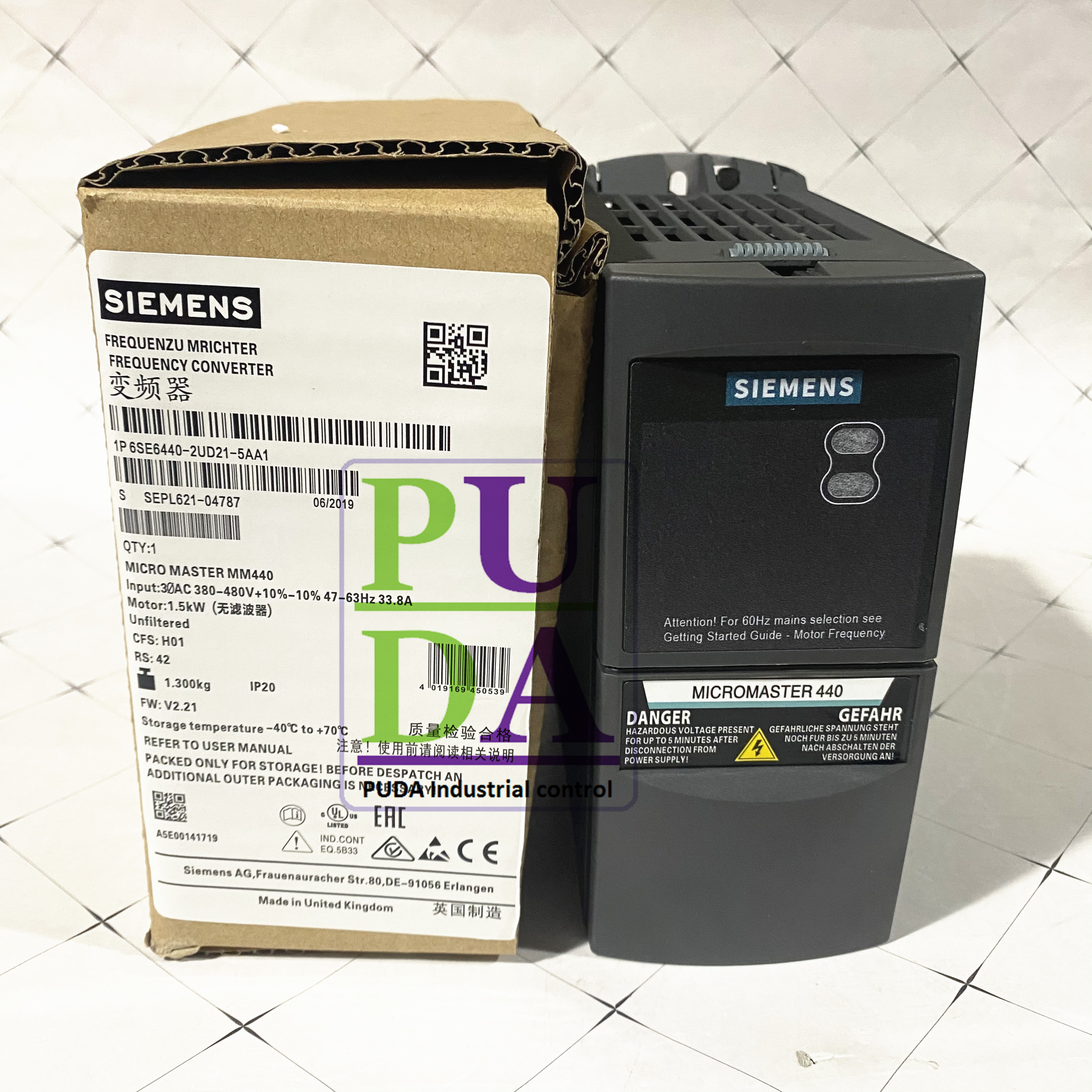 Точечные товары для инвертора Siemens 6SE6440-2UD21-5AA1, новинка, точечная Гарантия по лучшей цене, 1 год, 6SE6440-2UD21-5AA1