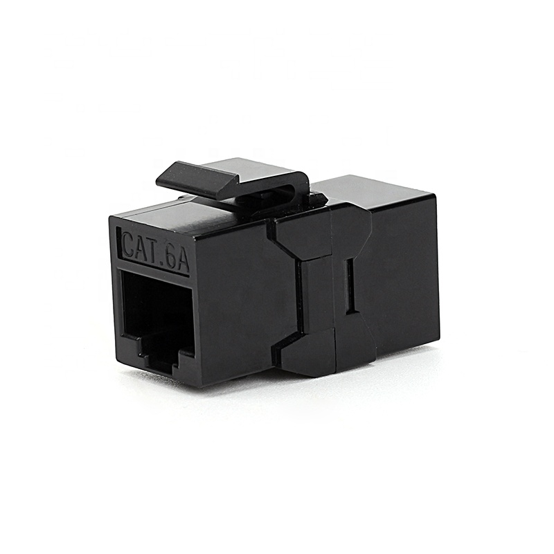 RJ45 UTP Cat6A keystone jack toolless 180 градусов для сетевого модуля