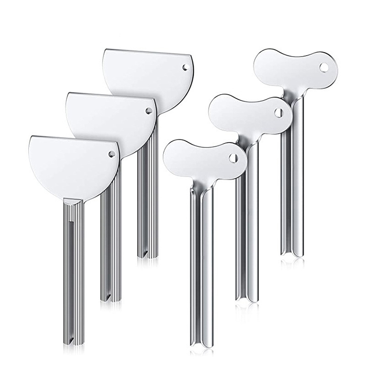 Toothpaste squeezer Tube metal wringer key shape for tube-based saver for cream cosmetic and hair Salon dye