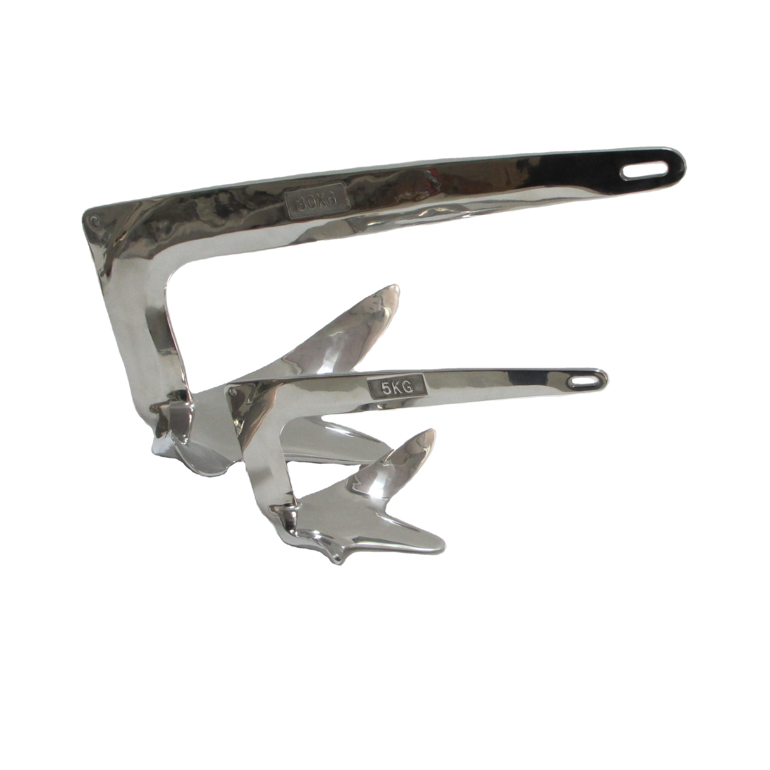 Mirror Stainless Steel 316 Bruce Anchor 10kg Diy Finish Boat Weight Easy Safety Material Marine