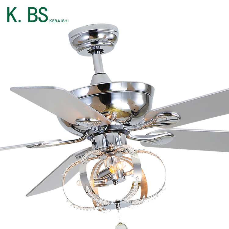 Good Price Decoration Iron Remote Control Decorative Home Restaurant Led Ceiling Fan Light