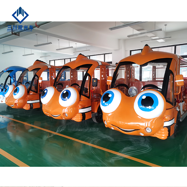 China Manufacturer Tourist Bus Electric Sightseeing Cars Shuttle Bus Golf Car For Outdoor Playground