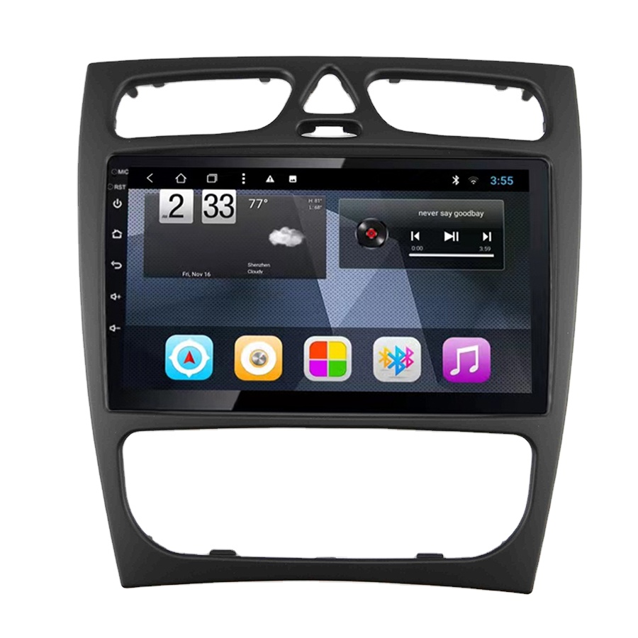 9/10 дюймовый емкостный 1 + 16G android Автомобильные стереопроигрыватели, автомагнитола, автомобильная электроника, видео, автомобильное радио, dvd-плеер для W203
