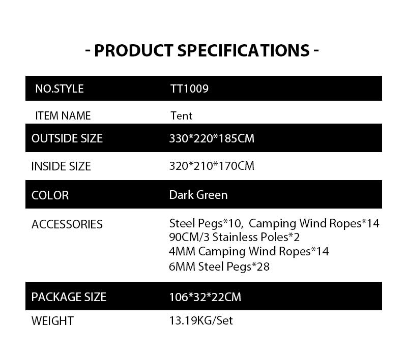  TT0263 Competitive Price Camping Tent Lightweight Cube Tent Camping  Lichtgewicht Tipi Tent