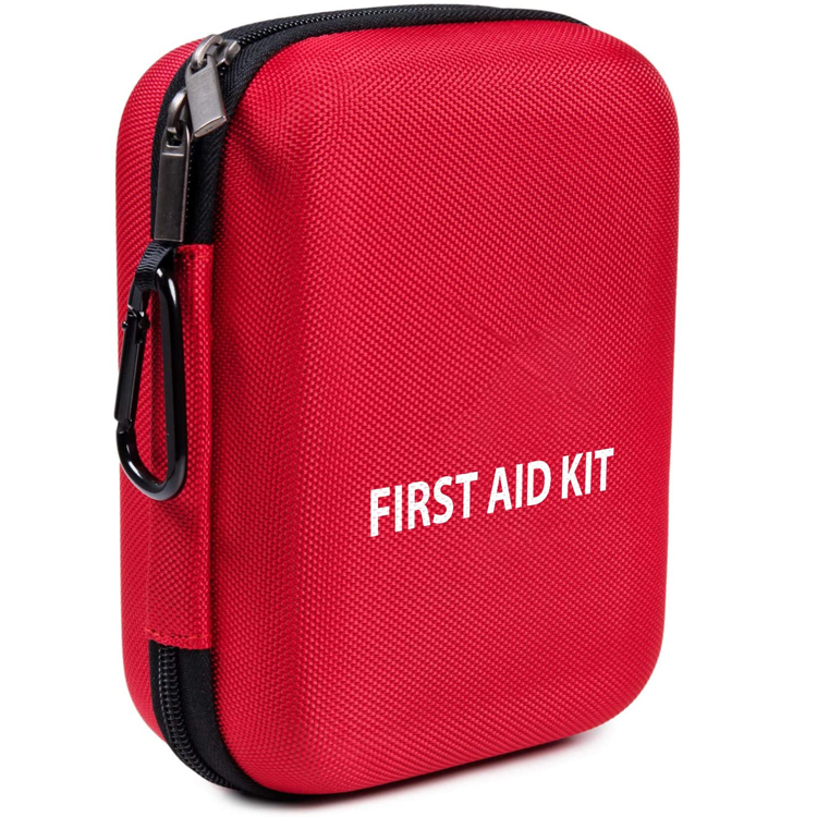 First_Aid_Kit for Car, Home, Outdoors, Sports, Camping, Hiking or Office | Red Case Fully Packed with Emergency Supplies