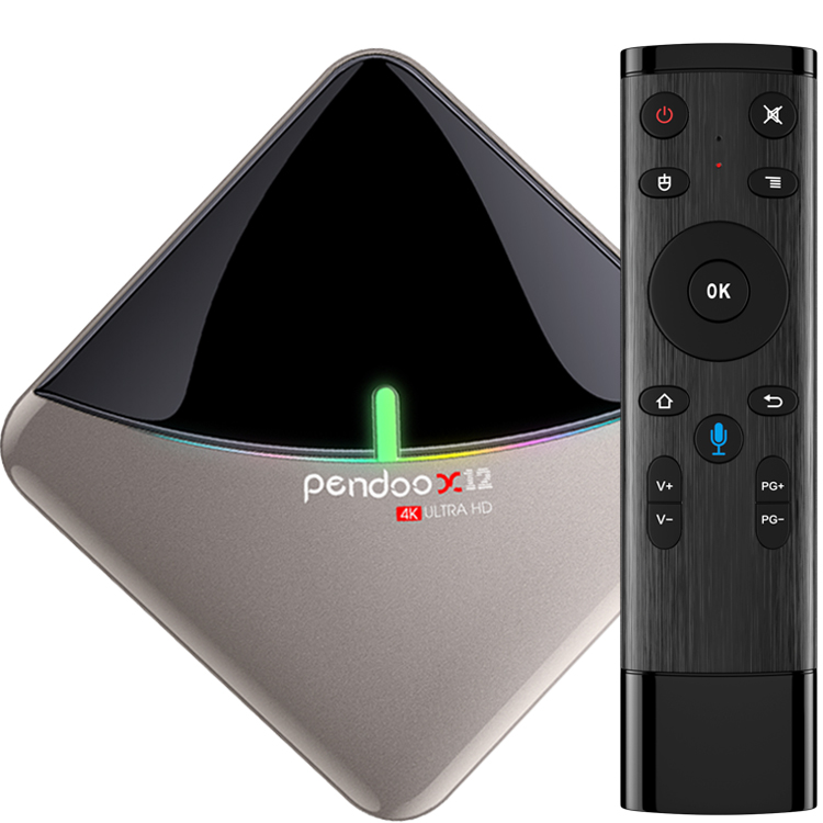Лидер продаж, Смарт ТВ-приставка Pendoo X12 S905x3, android 9,0, 4k, 4 Гб, 32 ГБ