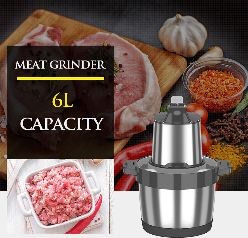 6L best sale vegetable grinder pounding machine fufu machine meat slicer meat grinders commercial meat grinder