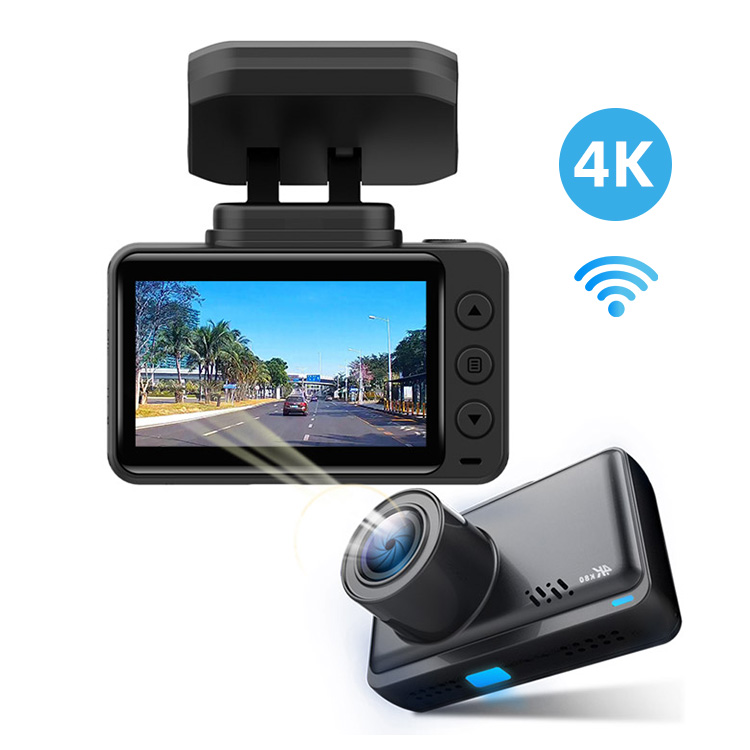 2160P HD двойная запись Автомобильный видеорегистратор GPS 4K камера для автомобиля