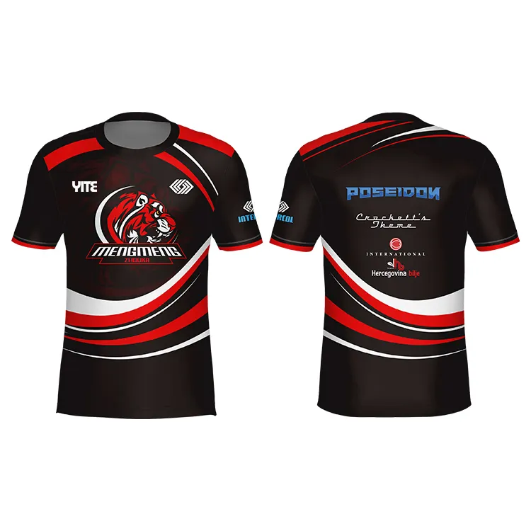 New Design Custom Esports Jersey Breathable Esports Jersey High End Printing Esports Jersey