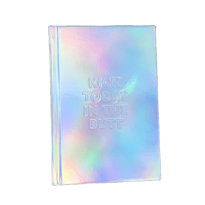 New creative laser holographic notebook emboss hardcover notebook Wholesale