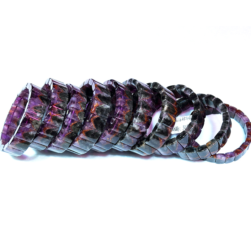 Hot sale Natural gemstone unique Aurora 23 bracelet reiki auralite 23 quartz oldest Auralite 23 Crystal bracelet for jewelry