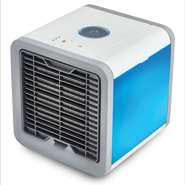 Portable Air Cooler Fan Mini USB Air Conditioner 7 Colors Light Desktop Air Cooling Fan Humidifier Purifier Portable fan
