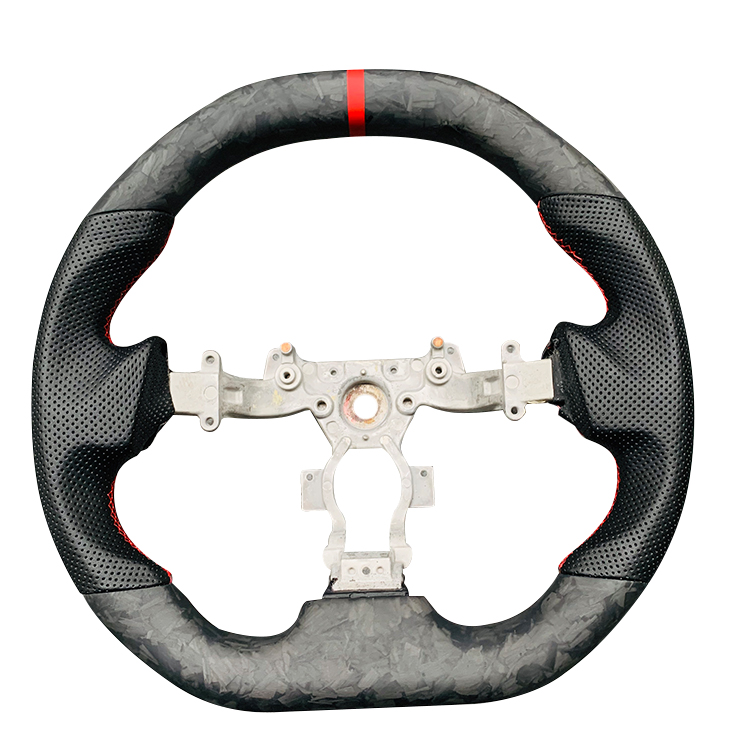 Hot Sell Car Fitment LED Carbon Fiber GT-R High Quality carbon fiber Steering Wheel for Nissan GTR RS5 wismoo