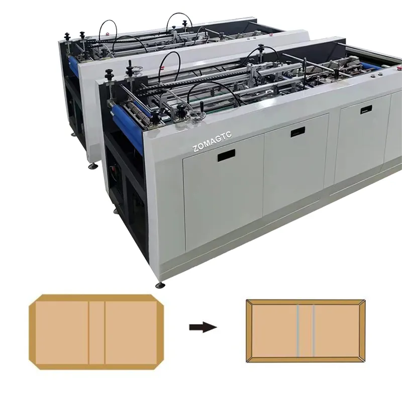 Hardcover Edges Forming Machine Book Cover Four Side Folder Folding Machine Hard Book Cover Four Side Wrapping Machine