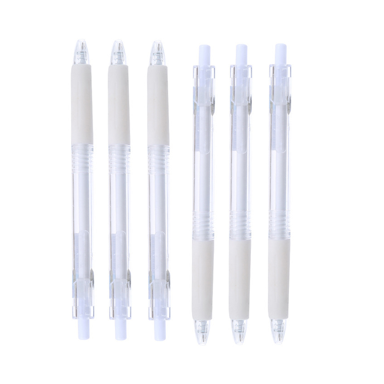 Writing tools White Gel Ink Pen and School 0.5mm pen Plastic pen Black Blue 8g